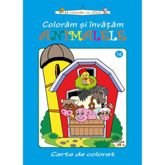 Coloram si invatam animalele - carte de colorat, de Prestige - Publisol.ro