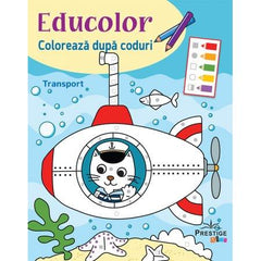 Coloreaza dupa Coduri: Transport, de Prestige - Publisol.ro