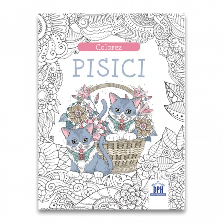 Colorez pisici - Carte de colorat - Publisol.ro