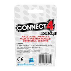 Connect4 clasic jocul cu carti in limba romana, Hasbro - Publisol.ro