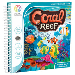 Coral Reef, joc de logica cu 48 de provocari, 4+ ani, editie internationala, Smart Games - Publisol.ro