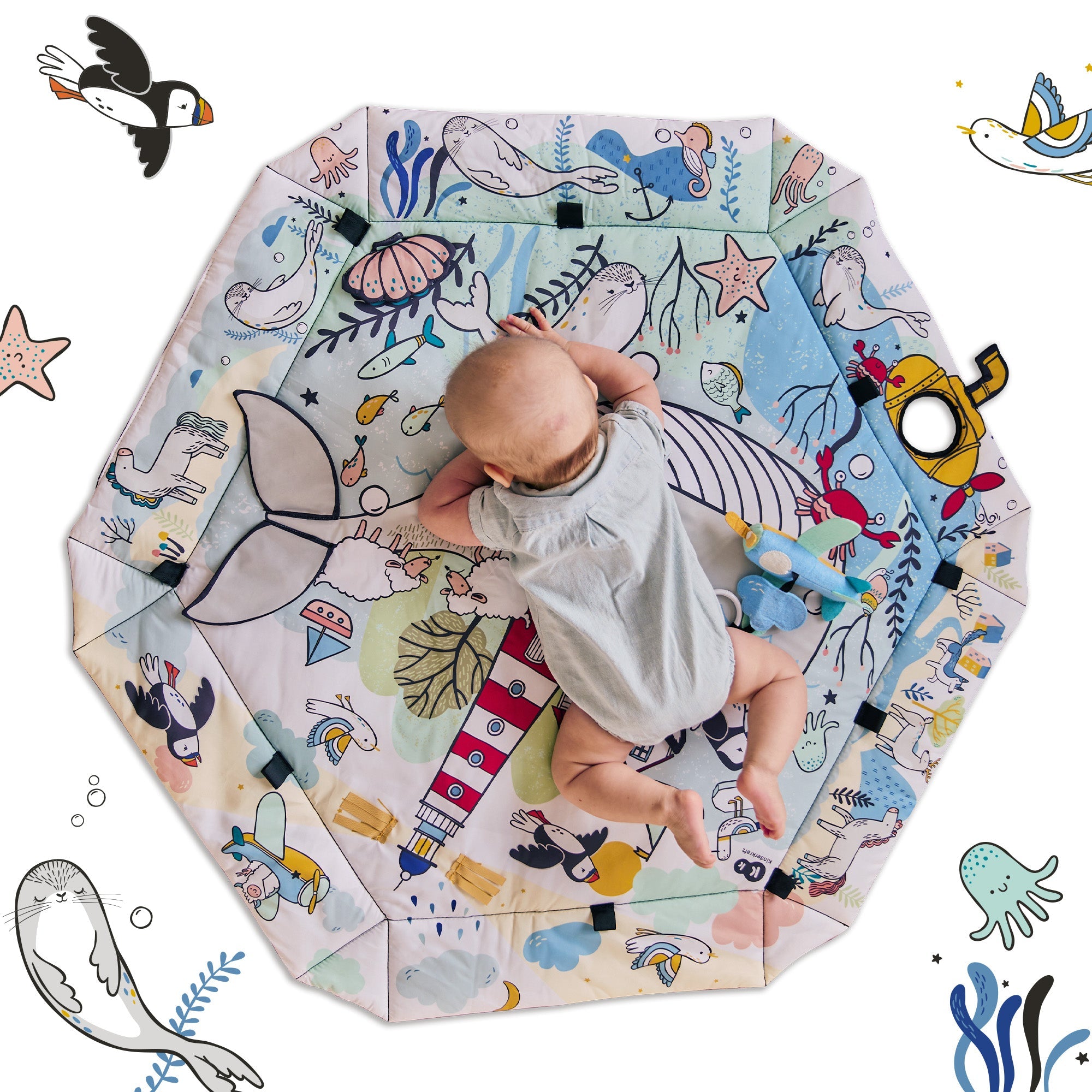 Covoras educational Kinderkraft smartplay sea - Publisol.ro