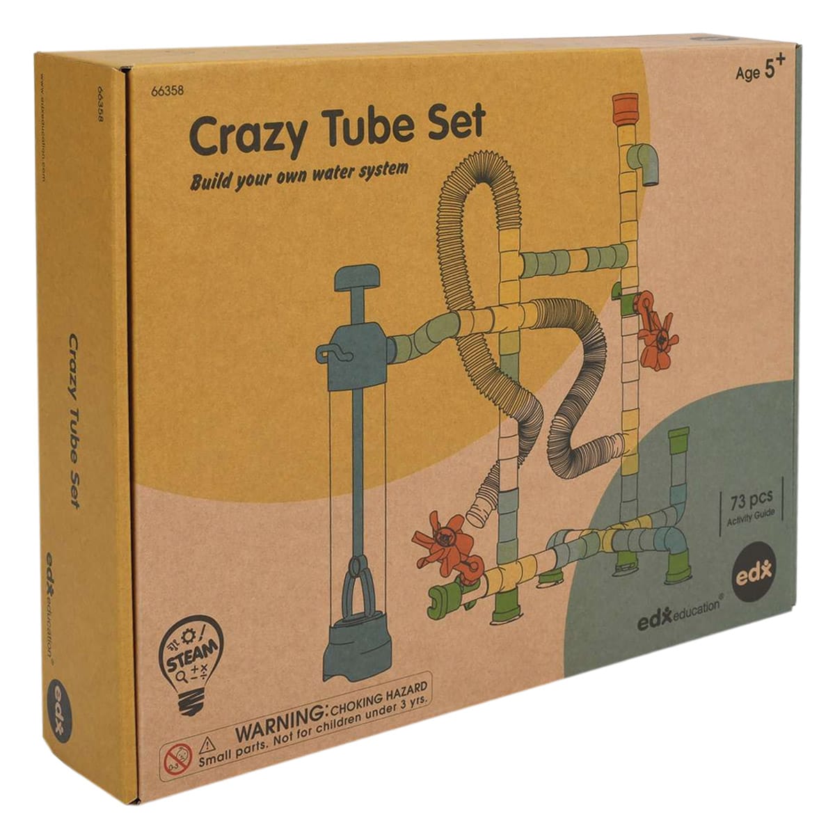 Crazy Tube Set, labirint cu tuburi pentru joaca cu apa, Edx Education - Publisol.ro