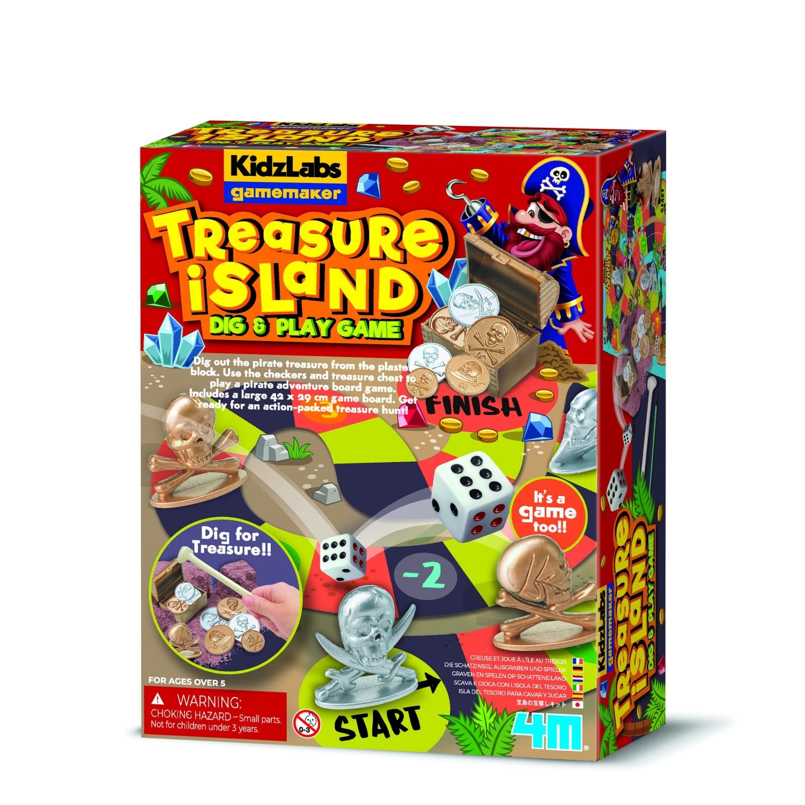 Creaza propriul joc - Insula comorii KidzLabs - 4M - Publisol.ro