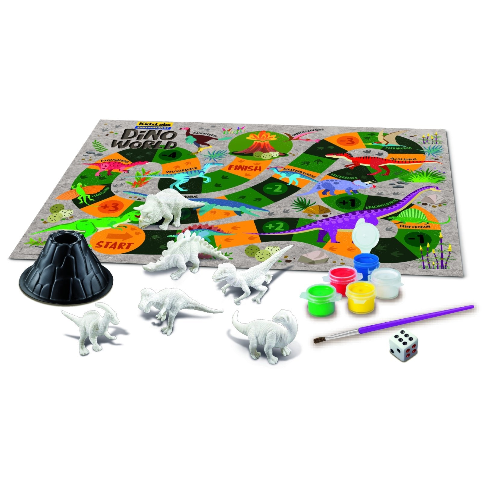 Creaza propriul joc - Lumea Dinozaurilor KidzLabs - 4M - Publisol.ro