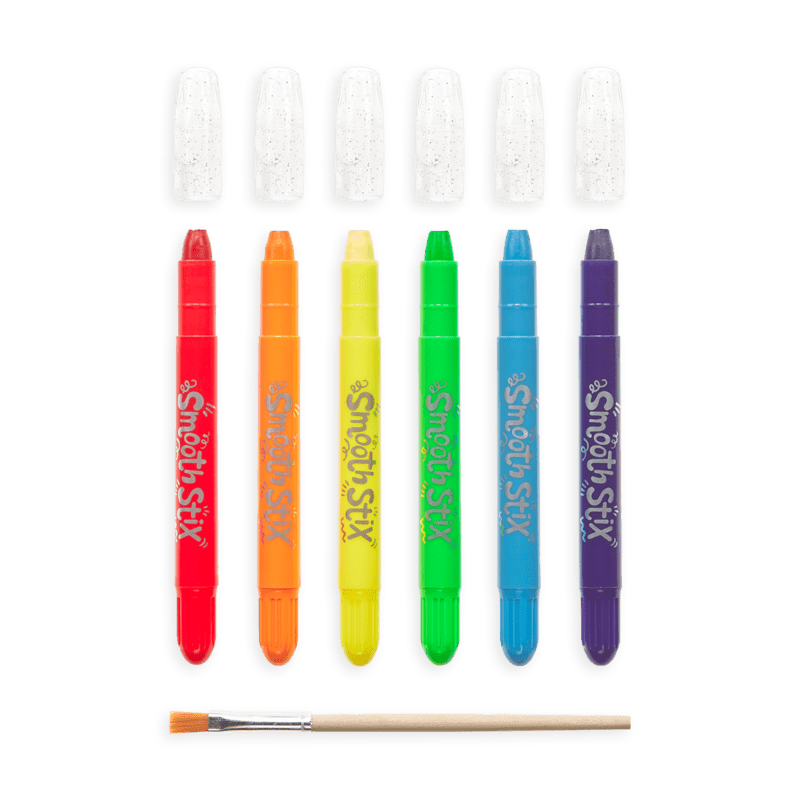 Creioane acuarela cu gel, Smooth Stix, set 6 culori - Ooly - Publisol.ro