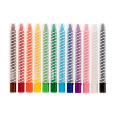 Creioane pictura cu ulei, Twisty Stix, set 12 culori - Ooly