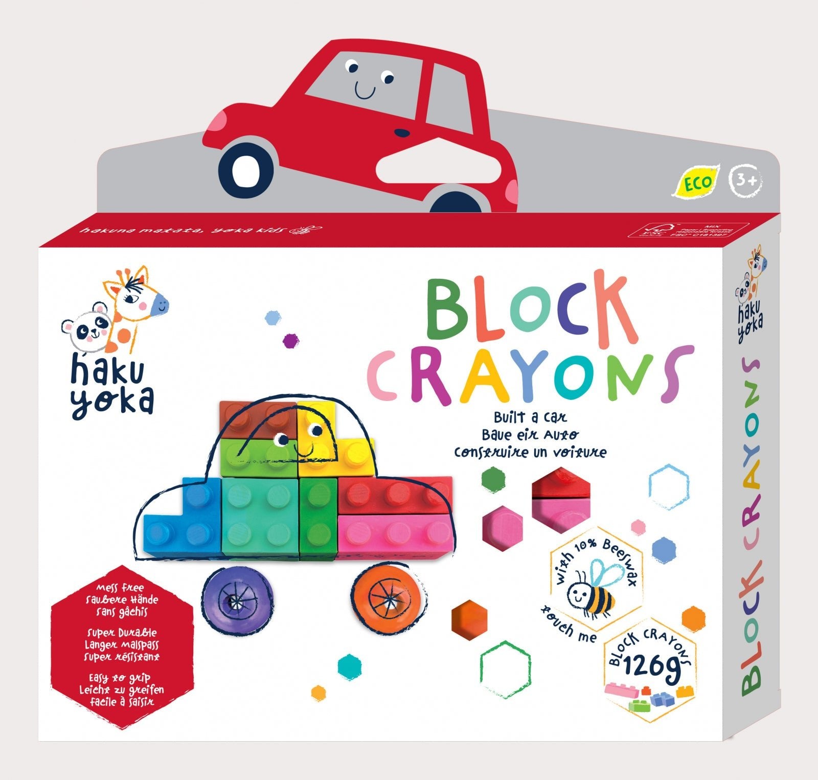 Creioane cerate interconectabile Block Crayons - Masina, Haku Yoka - Avenir - Publisol.ro