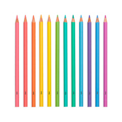 Creioane colorate in nuante pastelate - Set de 12 - Ooly