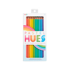 Creioane colorate in nuante pastelate - Set de 12 - Ooly