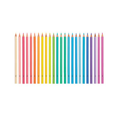Creioane colorate in nuante pastelate - Set de 24 - Ooly
