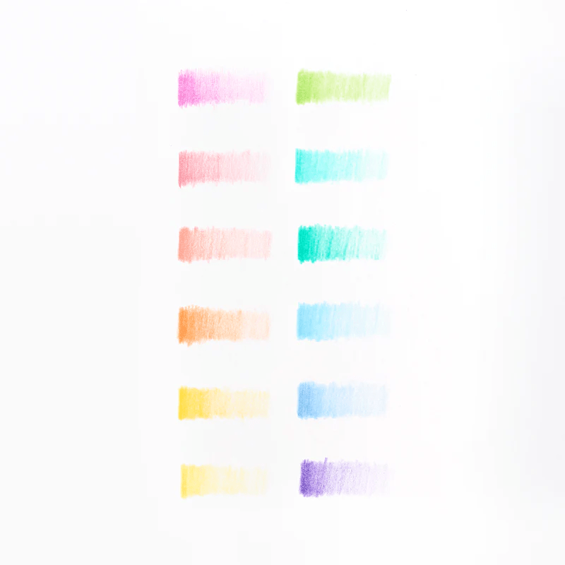 Creioane colorate in nuante pastelate - Set de 24 - Ooly - Publisol.ro