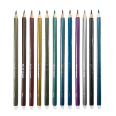 Creioane Colorate Metalice Color Sheen - Set de 12 - Ooly - Publisol.ro