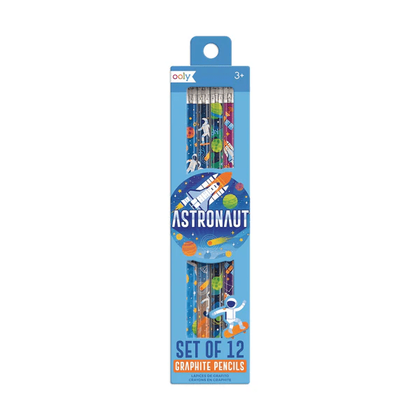 Creioane grafit HB Astronaut - Set de 12 - Ooly - Publisol.ro