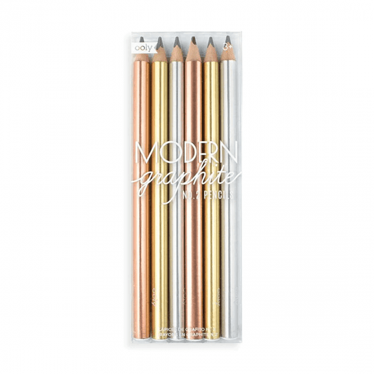 Creioane grafit Modern - Set de 6 - Ooly - Publisol.ro