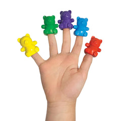 Creioane pentru degete Cuddly Cubs Bear - Set de 6 - Ooly