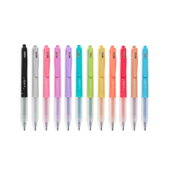 Pixuri retractabile cu gel si sclipici, Oh My Glitter!, set 12 culori - Ooly