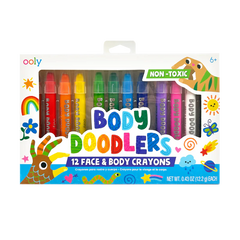 Creioane pictura pentru fata si piele, Body Doodlers, set de 12 - Ooly