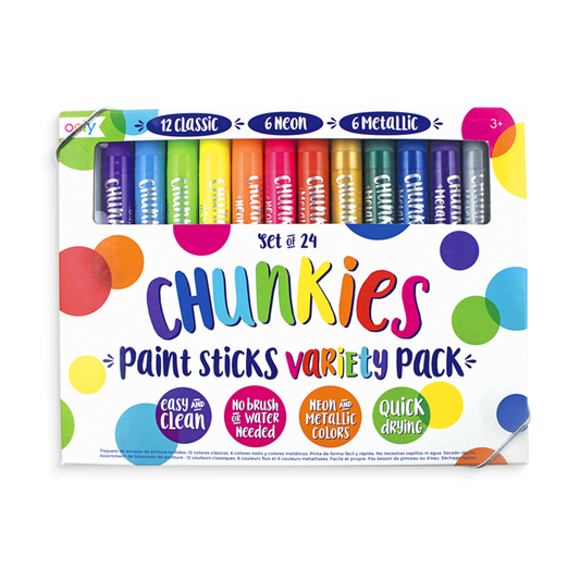 Creioane tempera solida Chunkies, 24 bucati - Ooly