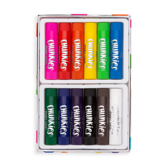 Creioane tempera solida Chunkies, 12 bucati - Ooly - Publisol.ro