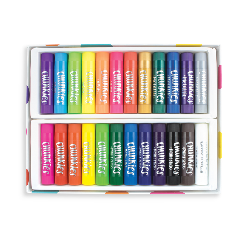 Creioane tempera solida Chunkies, 24 bucati - Ooly - Publisol.ro