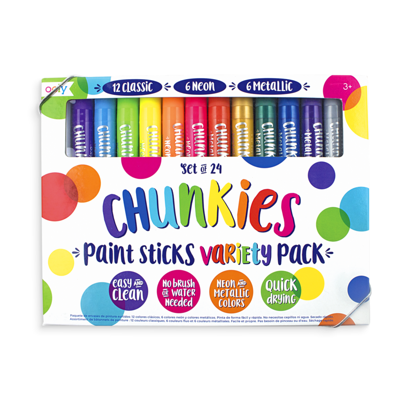 Creioane tempera solida Chunkies, 24 bucati - Ooly - Publisol.ro