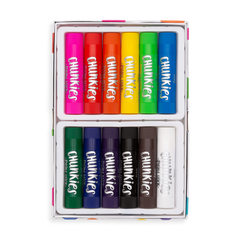 Creioane tempera solida Chunkies, 12 bucati - Ooly