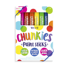 Creioane tempera solida Chunkies, 12 bucati - Ooly