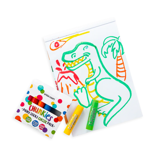Creioane tempera solida Chunkies, 6 bucati - Ooly - Publisol.ro