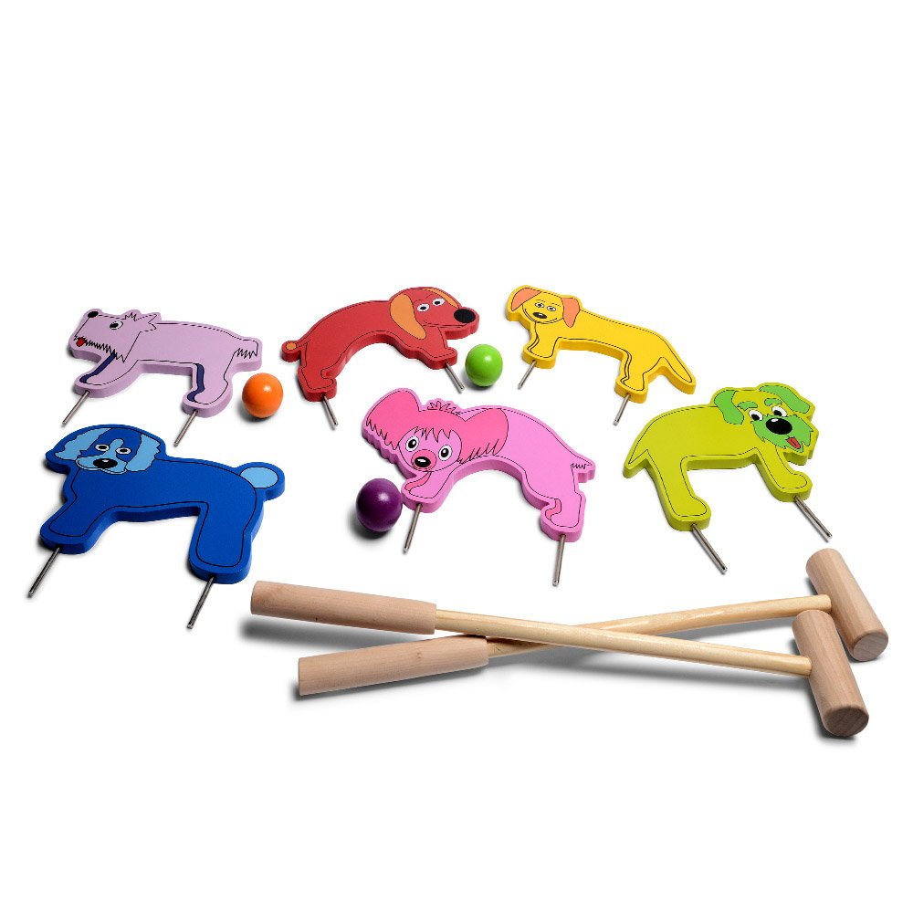 Cricket din lemn, set pentru copii, BS Toys - Publisol.ro