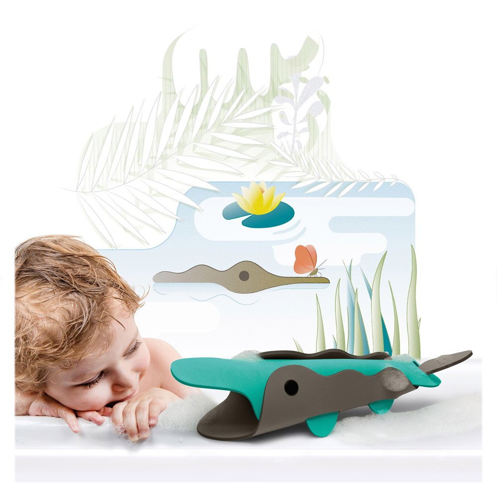 Crocodile River, set creativ de baie, Quut Toys - Publisol.ro