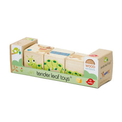 Cuburi rotative cu animale, din lemn premium - Twisting Cubes - Tender Leaf Toys - Publisol.ro