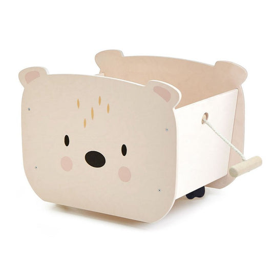 Cutia ursului, Mobilier pe 4 roti, din lemn premium - Tender Leaf Toys - Publisol.ro
