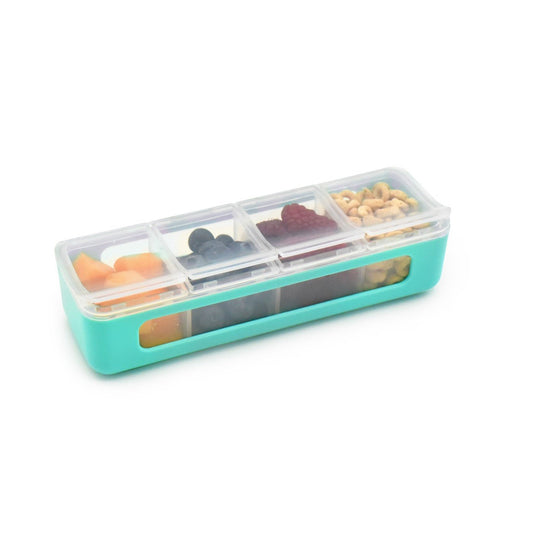 Cutie snack 4 compartimente, blue, Melii - Publisol.ro