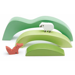 Dealurile verzi, din lemn premium - Tender Leaf Toys - Publisol.ro