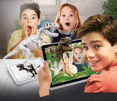 Descopera dinozaurul t-rex & triceraptor fluo stiinta si joaca, AS - Publisol.ro