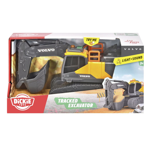 Dickie excavator volvo cu senile sunete si lumini, Simba - Publisol.ro