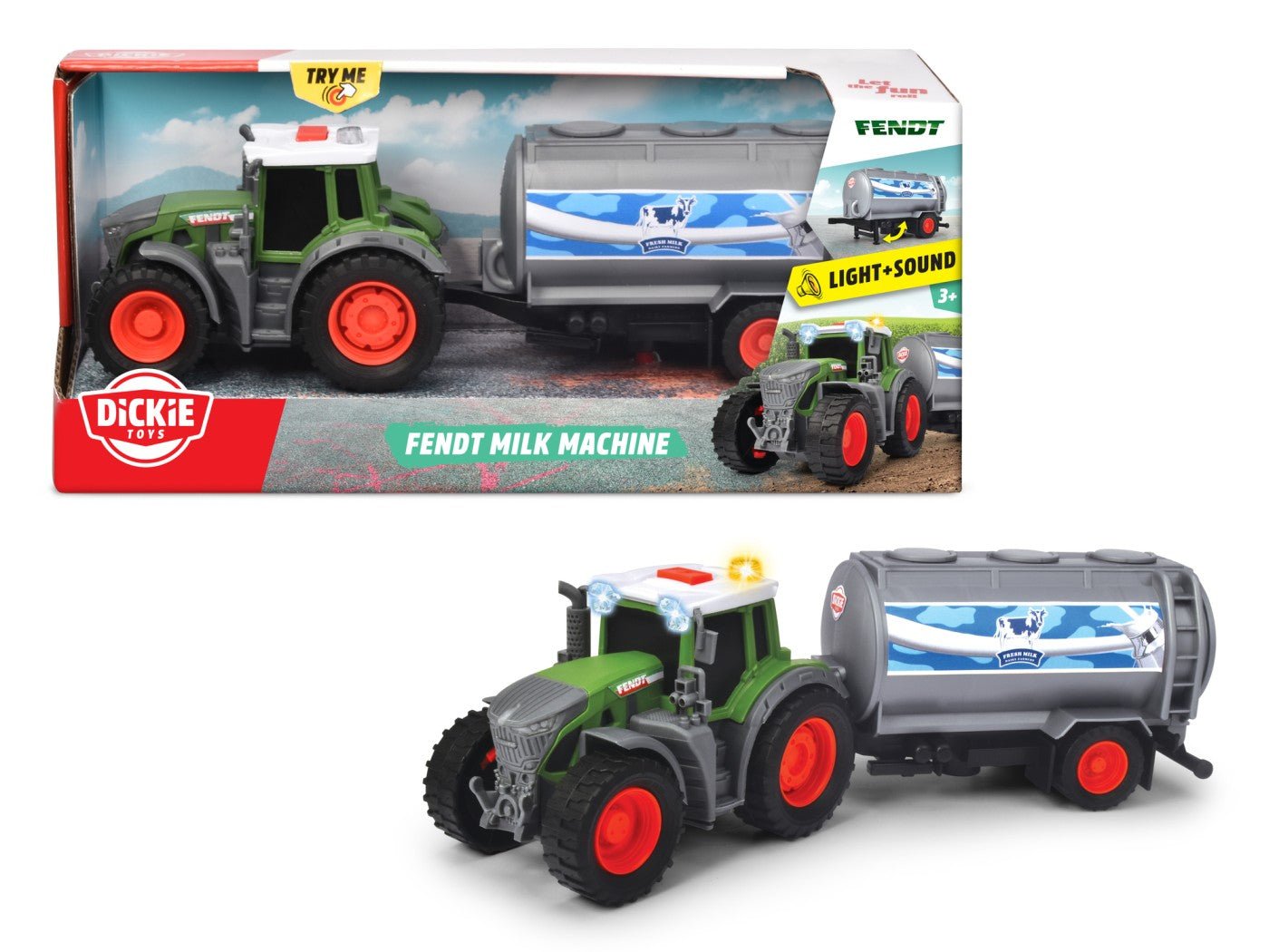 Dickie fendt tractor cu cisterna de lapte, Simba - Publisol.ro