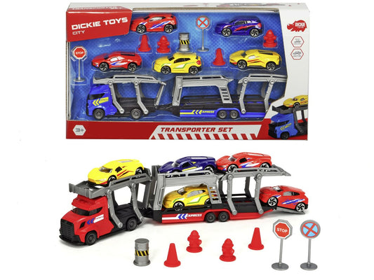 Dickie transporter set 5 masinute, Simba - Publisol.ro
