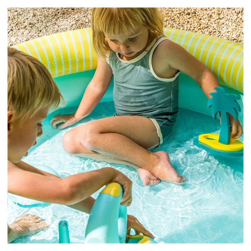 Dippy, piscina gonflabila, 120 cm, albastru deschis, Quut Toys - Publisol.ro