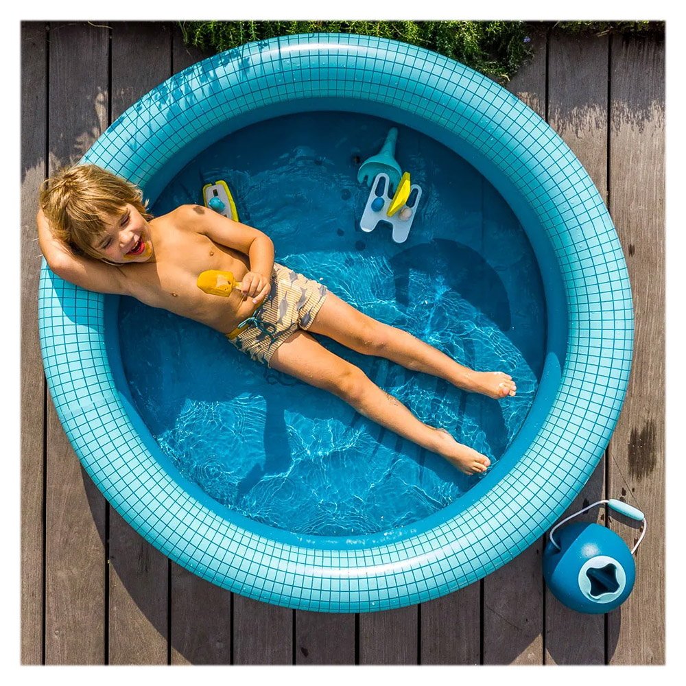 Dippy, piscina gonflabila, 120 cm, albastru, Quut Toys - Publisol.ro