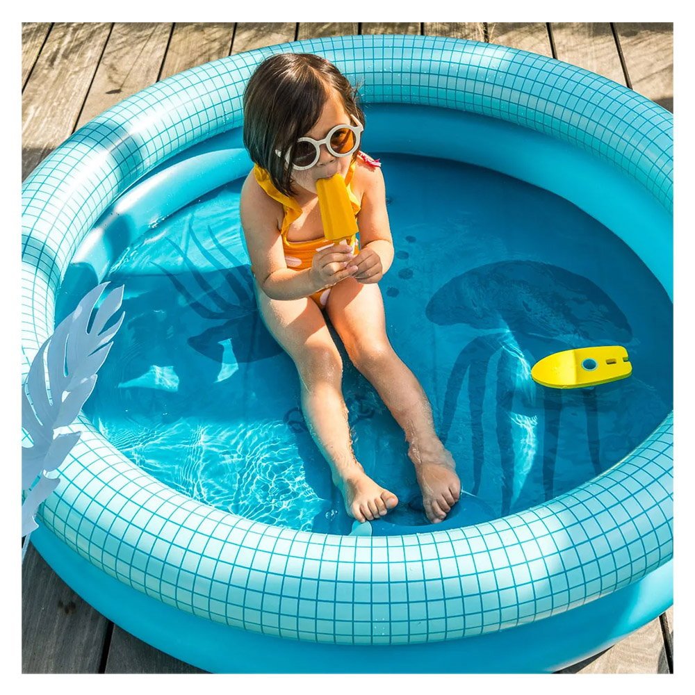 Dippy, piscina gonflabila, 120 cm, albastru, Quut Toys - Publisol.ro