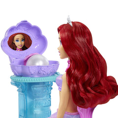 Disney princess papusa ariel si masuta de machiaj cu surprize, Mattel - Publisol.ro