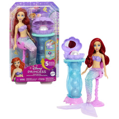 Disney princess papusa ariel si masuta de machiaj cu surprize, Mattel - Publisol.ro
