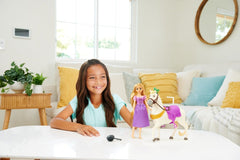 Disney princess set papusa rapunzel si calul maximus, Mattel - Publisol.ro