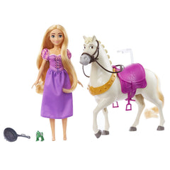 Disney princess set papusa rapunzel si calul maximus, Mattel - Publisol.ro