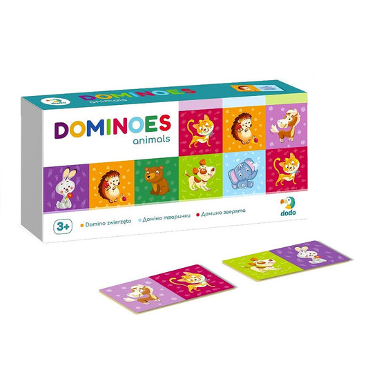 Domino Animale, 28 piese, Dodo Toys - Publisol.ro