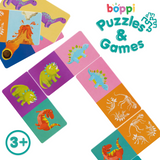 Domino cu Imagini Boppi, 28 piese, Dinozauri - boppi