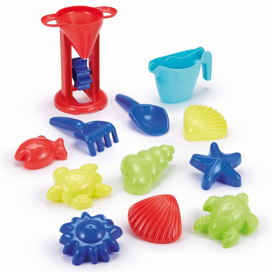 Ecoiffier galetusa cu 12 accesorii pentru nisip 21 cm - Publisol.ro