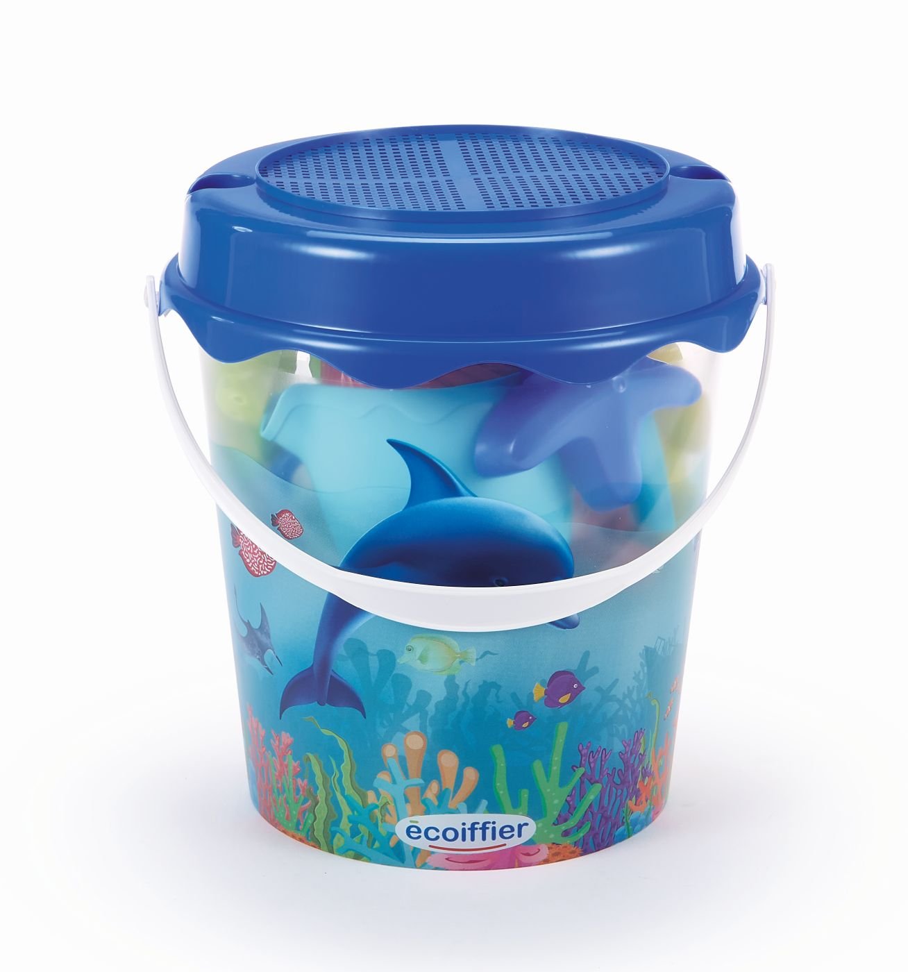 Ecoiffier galetusa cu 12 accesorii pentru nisip 21 cm - Publisol.ro